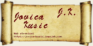 Jovica Kušić vizit kartica